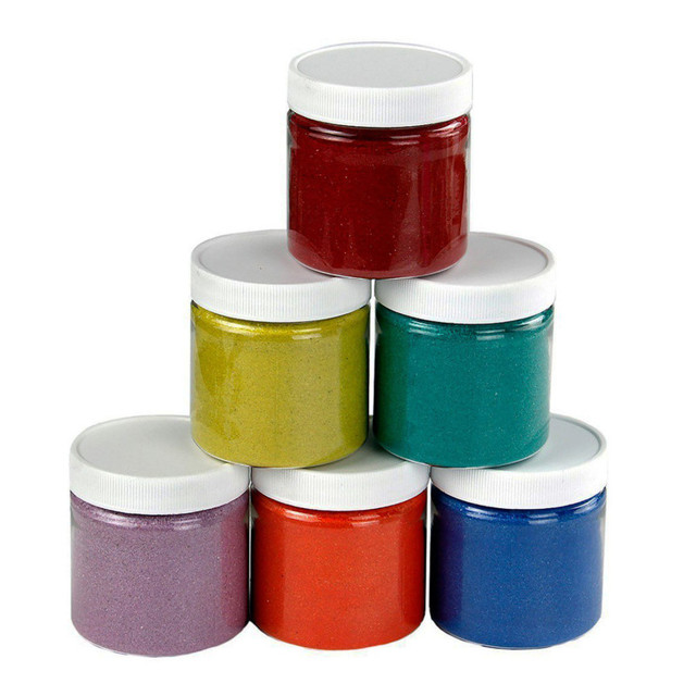 HYGLOSS PRODUCTS INC. Hygloss® Colored Sand, 6 oz. Jars, 6 Colors