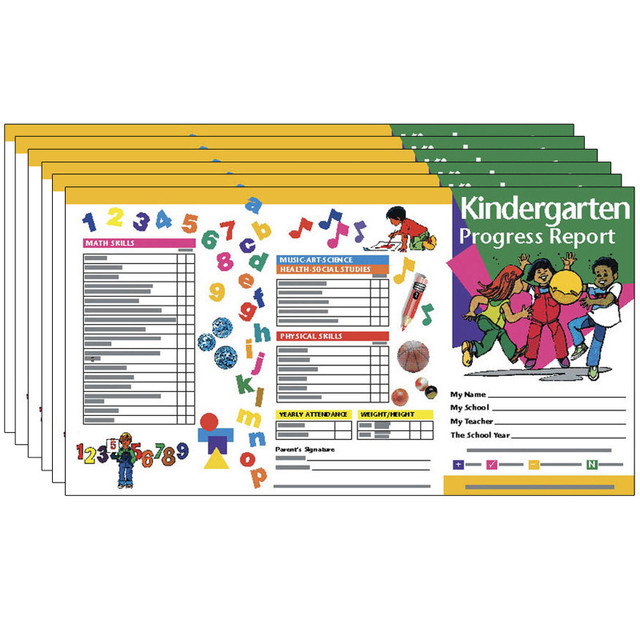 FLIPSIDE Hayes Publishing Kindergarten Progress Report, 10 Per Pack, 6 Packs
