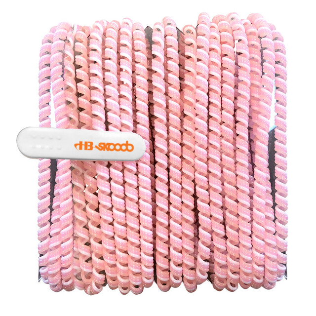 HAMILTON ELECTRONICS VCOM HamiltonBuhl® Skooob Tangle Free Earbud Covers - Light Pink/White