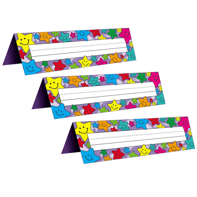 TEACHER CREATED RESOURCES Teacher Created Resources® Happy Stars Tented Name Plates, 36 Per Pack, 3 Packs