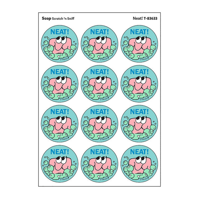 TREND ENTERPRISES INC. TREND Neat!/Soap Scent Retro Scratch 'n Sniff Stinky Stickers®, 24 ct.