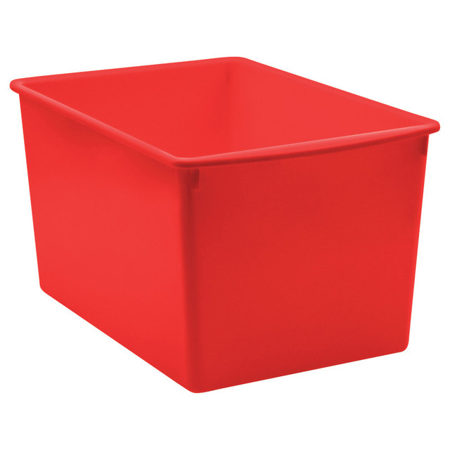 TEACHER CREATED RESOURCES Teacher Created Resources® Red Plastic Multi-Purpose Bin