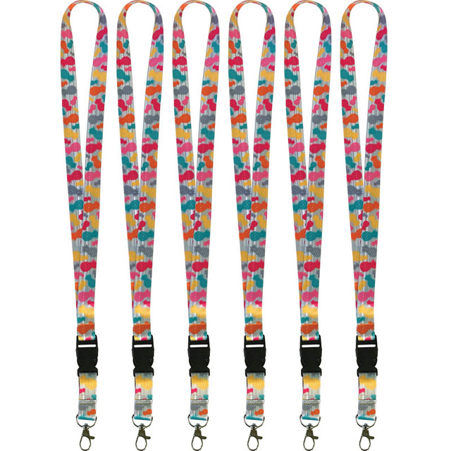 TEACHER CREATED RESOURCES Teacher Created Resources® Tropical Punch Pineapples Lanyard, Pack of 6