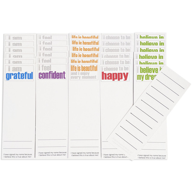 INSPIRED MINDS Inspired Minds Page Keepers Bookmarks, Confidence Booster Set, 6 Each of 5 Titles, Set of 30