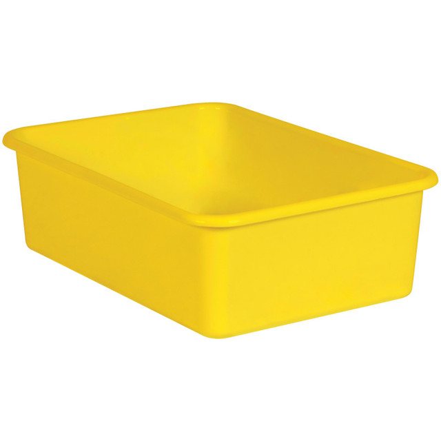 TEACHER CREATED RESOURCES Teacher Created Resources® Yellow Large Plastic Storage Bin