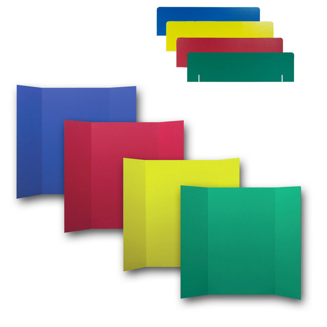 FLIPSIDE Flipside Products Corrugated Project Boards & Headers Set, 36" x 48", Assorted Colors, 24 Sets