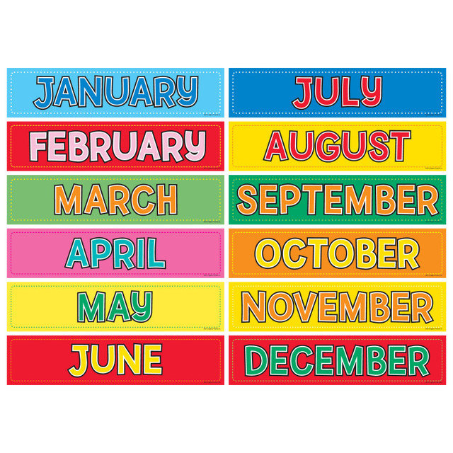 HYGLOSS PRODUCTS INC. Hygloss® Monthly Calendar Cards, Pack of 12