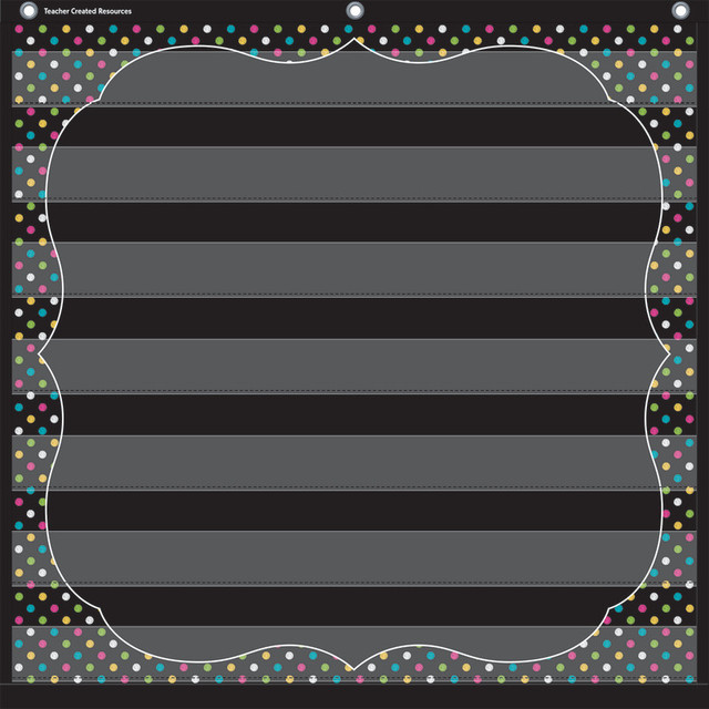 TEACHER CREATED RESOURCES Teacher Created Resources® Chalkboard Brights 7 Pocket Chart (28" x 28")