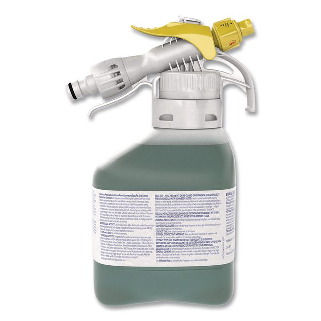 DIVERSEY 101105992 Crew Restroom Floor/Surface Non-Acid Disinfectant Cleaner, Fresh, 1.5 L Bottle, 2/Carton