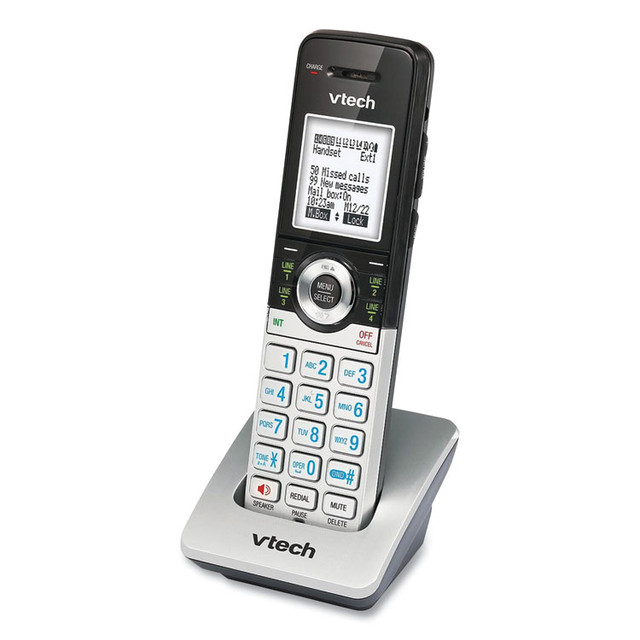 VTECH COMMUNICATIONS CM18045 CM18045 Four-Line Business System Extension Handset for CM18445 System, Silver/Black