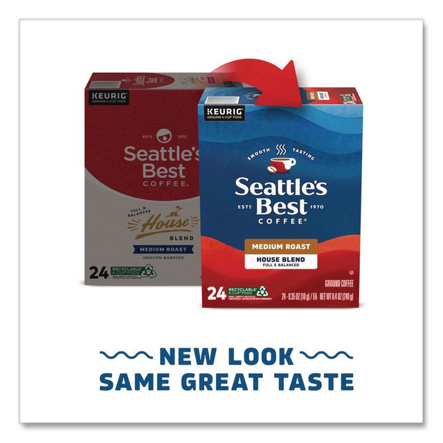 SEATTLE'S BEST COFFEE, LLC 12407883 House Blend Coffee K-Cup, 24/Box