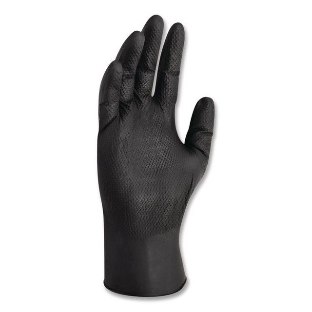 SMITH AND WESSON KleenGuard™ 49275 G10 Kraken Grip Nitrile Gloves, Small, 6 mil Thick, 9.5" Long, Black, 100/Box, 10 Boxes/Carton