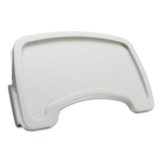 RUBBERMAID COMMERCIAL PROD. 7815-88 PLA Sturdy Chair Microban Youth Seat Tray for Rubbermaid Commercial Youth Seats, 18.5 x 11.5 x 3.25, Plastic, Platinum