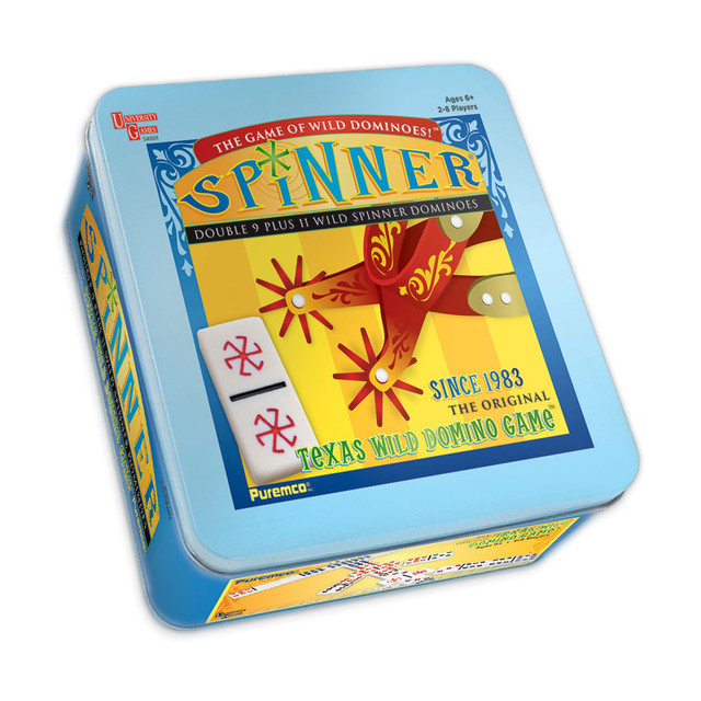 UNIVERSITY GAMES University Games Spinner Double 9 Dominoes UNIVERSITY GAMES University Games Spinner Double 9 Dominoes