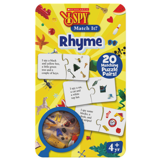 UNIVERSITY GAMES The Learning Journey International I Spy - Match It! Tin - Rhyme UNIVERSITY GAMES The Learning Journey International I Spy - Match It! Tin - Rhyme