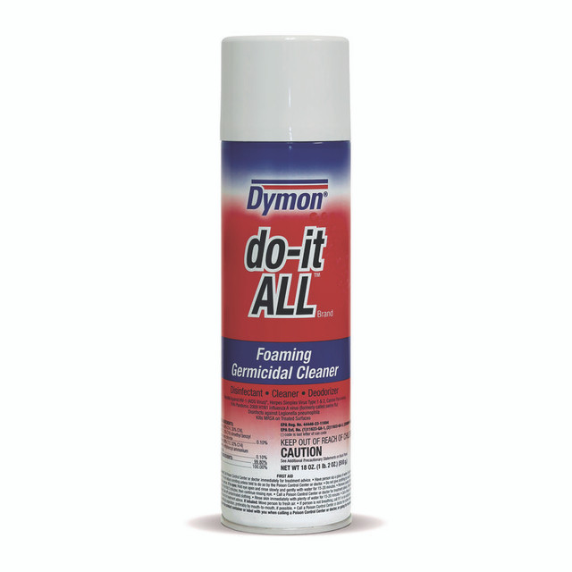 ITW PRO BRANDS Dymon® 08020CT do-it-ALL Germicidal Foaming Cleaner, 18 oz Aerosol Spray, 12/Carton