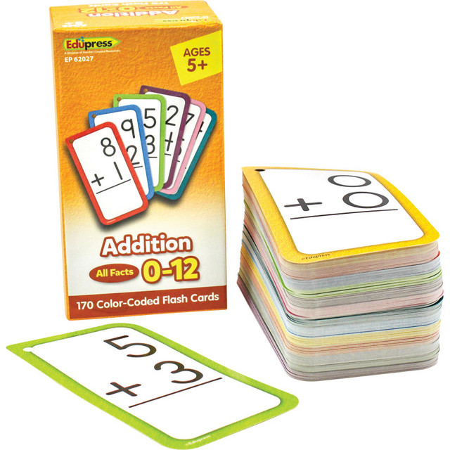 TEACHER CREATED RESOURCES Edupress™ Addition Flash Cards - All Facts 0-12