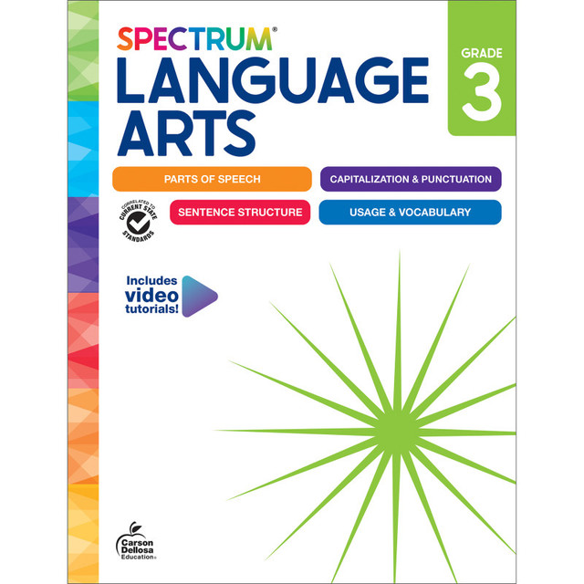 CARSON DELLOSA EDUCATION Spectrum® Spectrum Language Arts Workbook, Grade 3