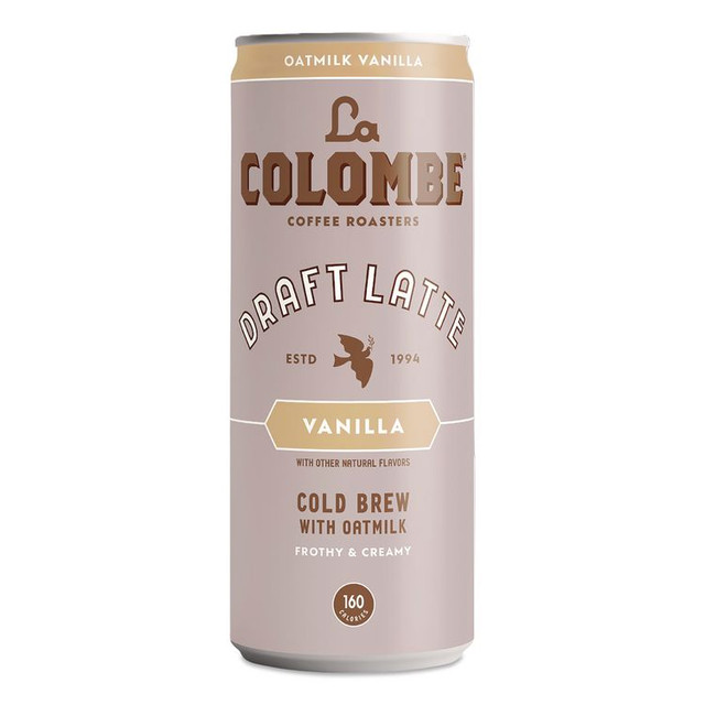 LA COLOMBE COFFEE ROASTERS LCT00521 Draft Latte Cold Brew, Vanilla Latte with Oat Milk, 11 oz Can, 12/Carton