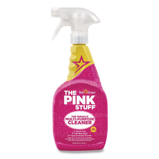 STAR BRANDS LIMITED The Pink Stuff 823788CT Miracle Multi-Purpose Cleaner, Fruity Scent, 25.4 oz Trigger Spray Bottle, 4/Carton
