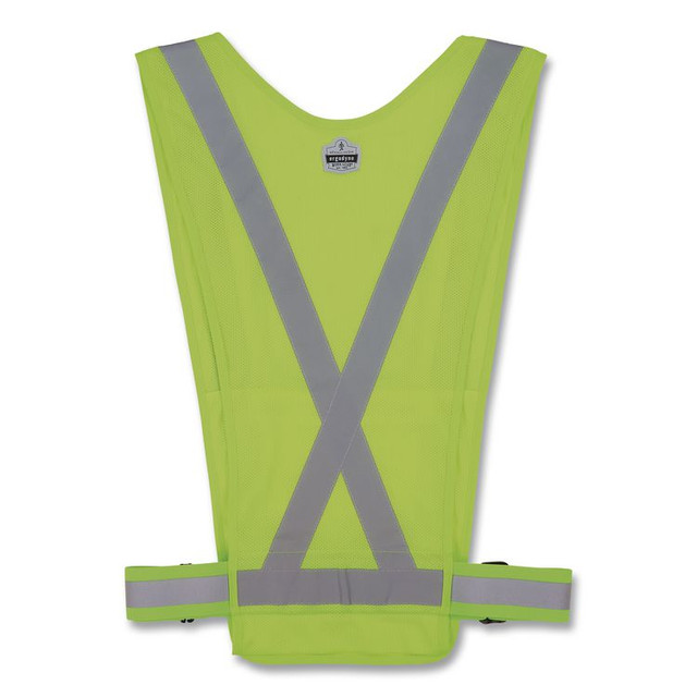 TENACIOUS HOLDINGS, INC. ergodyne® 20090 GloWear 8045X Hi-Vis Safety Vest, Polyester, One Size, Lime