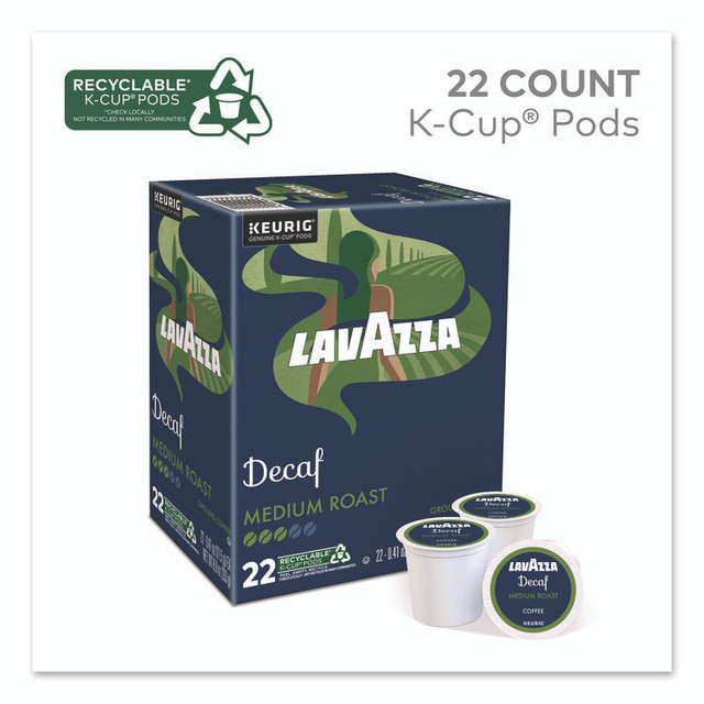LAVAZZA 5000375720 Lavazza Classico Coffee K-Cups, Decaf, 0.41 oz, 22/Box
