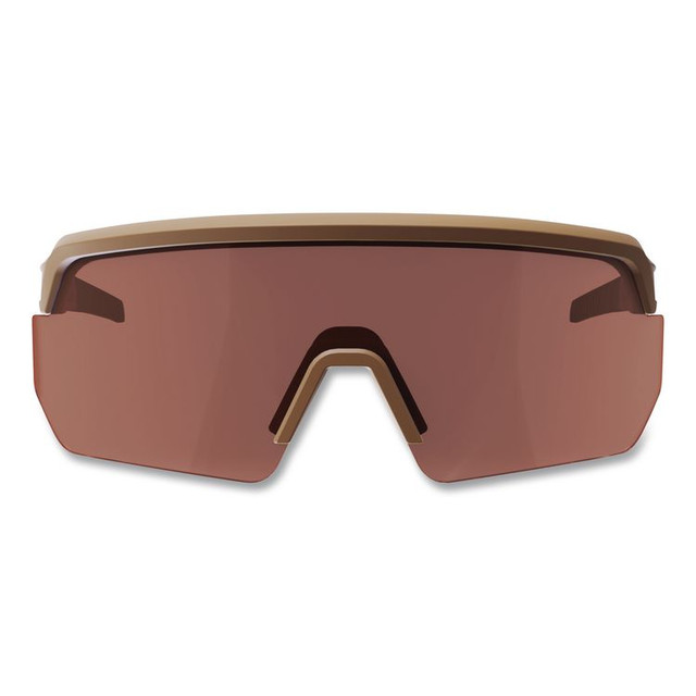 TENACIOUS HOLDINGS, INC. ergodyne® 55220 Skullerz AEGIR Color Enhancing Anti-Scratch/Enhanced Anti-Fog Safety Glasses, Matte Desert Frame, High Contrast Bronze Lens