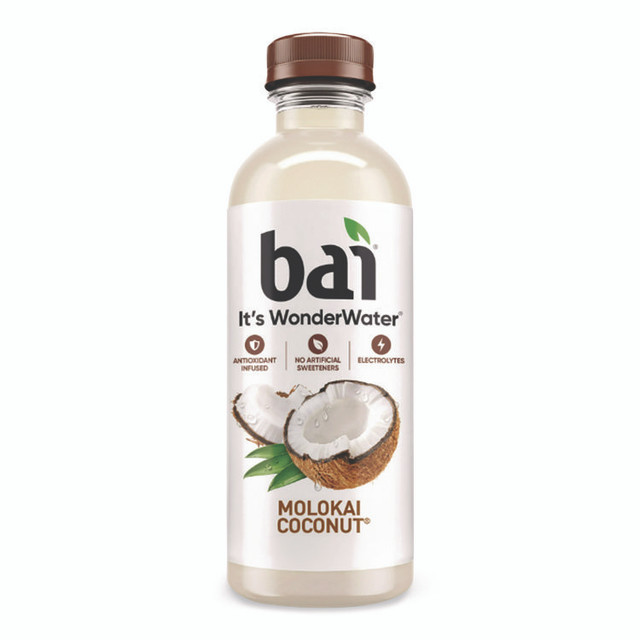 DR PEPPER SNAPPLE GROUP, INC. Bai 2712519 Antioxidant Infused Beverage, Cocofusions Molokai Coconut, 18 oz Bottle, 12/Carton