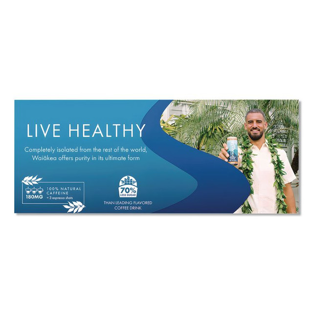 WAIAKEA HAWAIIAN VOLCANIC WATER NOV00610 Hawaiian Volcanic Cold Brew Coffee, Polynesian Vanilla, 11 oz Can, 12/Carton