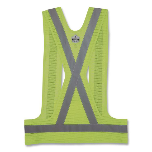 TENACIOUS HOLDINGS, INC. ergodyne® 27021 GloWear 8142BA Type O Class 1 Breakaway Hi-Vis Safety Vest, Polyester, Large/X-Large, Lime