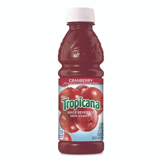 PEPSICO Tropicana® 913717 Juice Beverage, Cranberry, 10 oz Bottle, 24/Carton