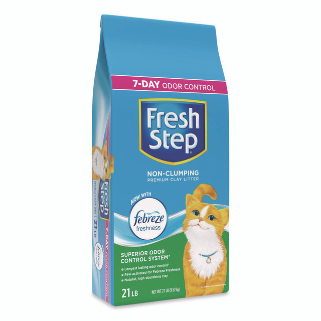 CLOROX SALES CO. Fresh Step® 100446000000 Non-Clumping Premium Cat Litter with Febreze Freshness, 21 lbs