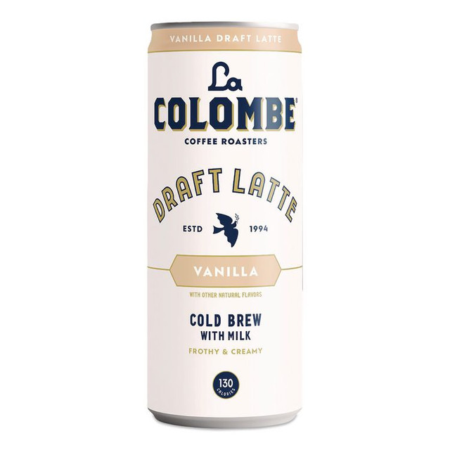 LA COLOMBE COFFEE ROASTERS LCT30502 Draft Latte Cold Brew, Vanilla Latte, 11 oz Can, 12/Carton