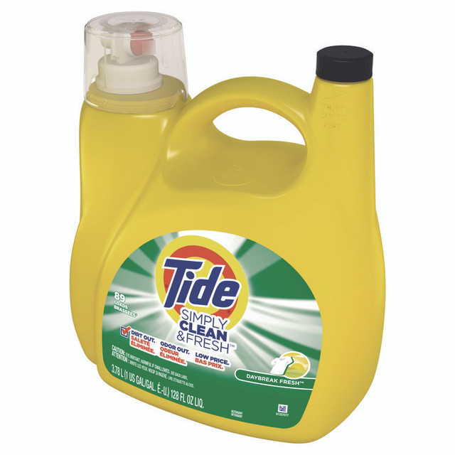 PROCTER & GAMBLE Tide® 8913044800 Simply Clean and Fresh Laundry Detergent, Daybreak Fresh, 128 oz Bottle