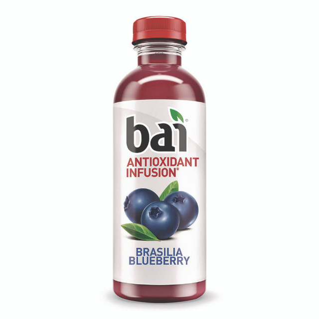 DR PEPPER SNAPPLE GROUP, INC. Bai 2712518 Antioxidant Infused Beverage, Brasilia Blueberry, 18 oz Bottle, 12/Carton