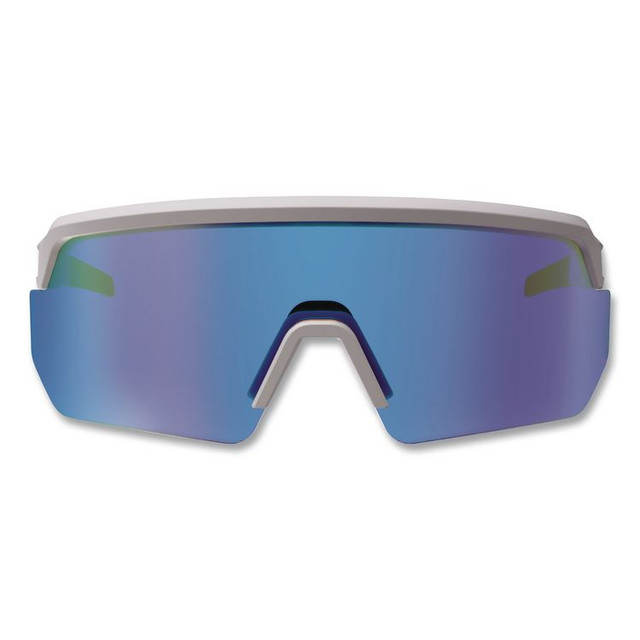 TENACIOUS HOLDINGS, INC. ergodyne® 55231 Skullerz AEGIR Color Enhancing Anti-Scratch and Enhanced Anti-Fog Safety Glasses with Mirror Lens, Matte Gray Frame, Ice Blue