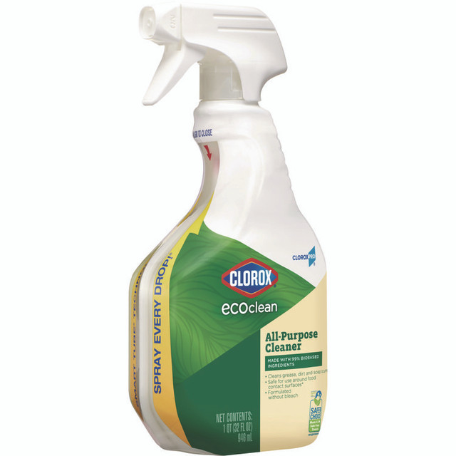 CLOROX SALES CO. 60276CT Clorox Pro EcoClean All-Purpose Cleaner, Unscented, 32 oz Spray Bottle, 9/Carton