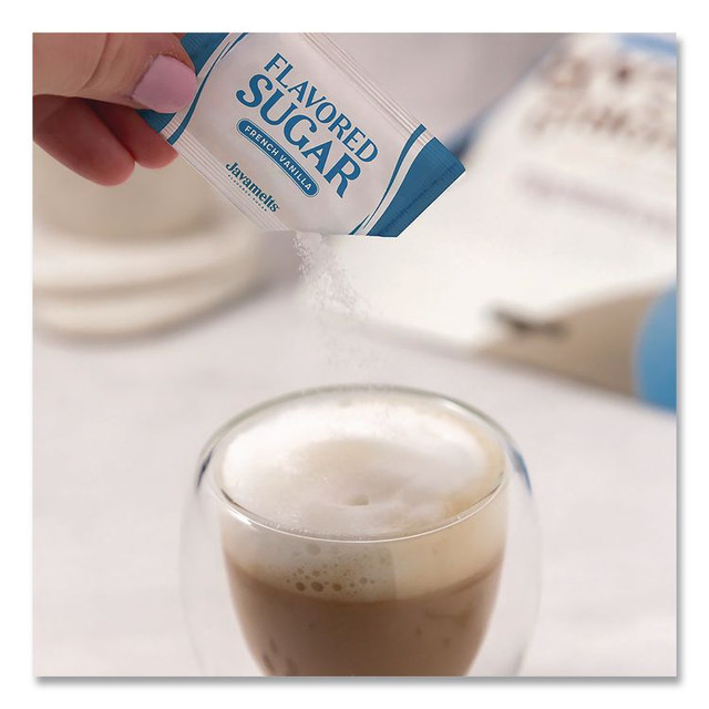 JAVAMELTS JMT65538 Flavored Sugar, French Vanilla, 0.08 oz Packet, 1,000/Carton