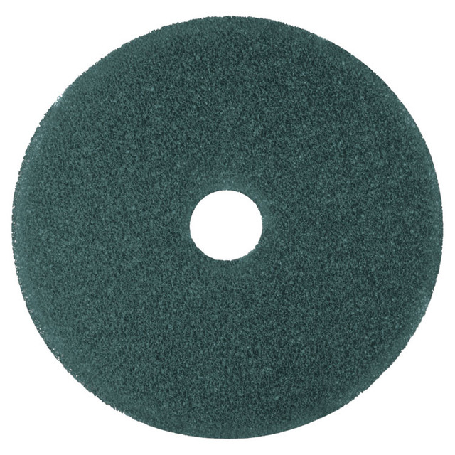 3M/COMMERCIAL TAPE DIV. 08407 Low-Speed High Productivity Floor Pads 5300, 14" Diameter, Blue, 5/Carton