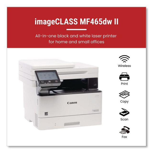INNOVERA Canon® 7188C006 imageCLASS MF465dw II Laser Printer, Copy/Fax/Print/Scan