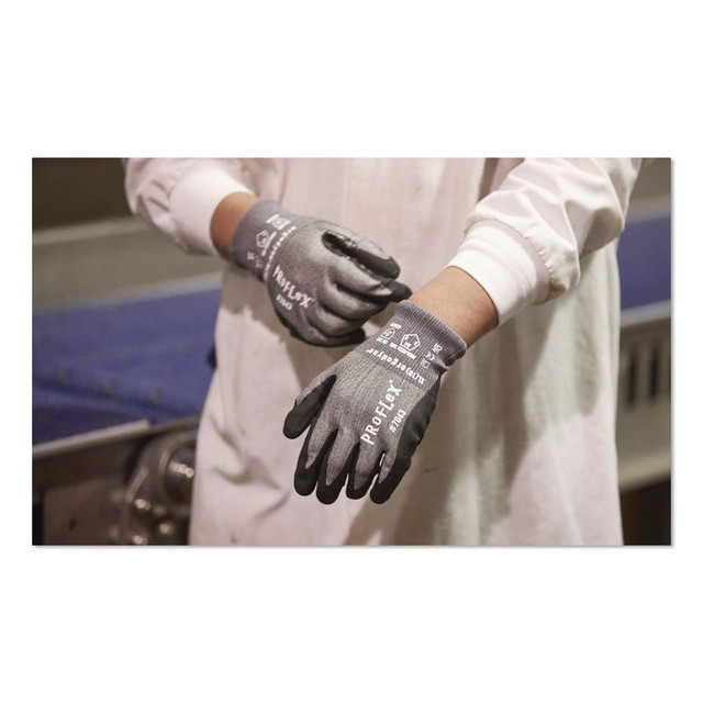 TENACIOUS HOLDINGS, INC. ergodyne® 10527 ProFlex 7043 ANSI A4 Nitrile Coated CR Gloves, EN388: 4X42D, 7.5" Long, 3X-Large (12), Gray, Pair