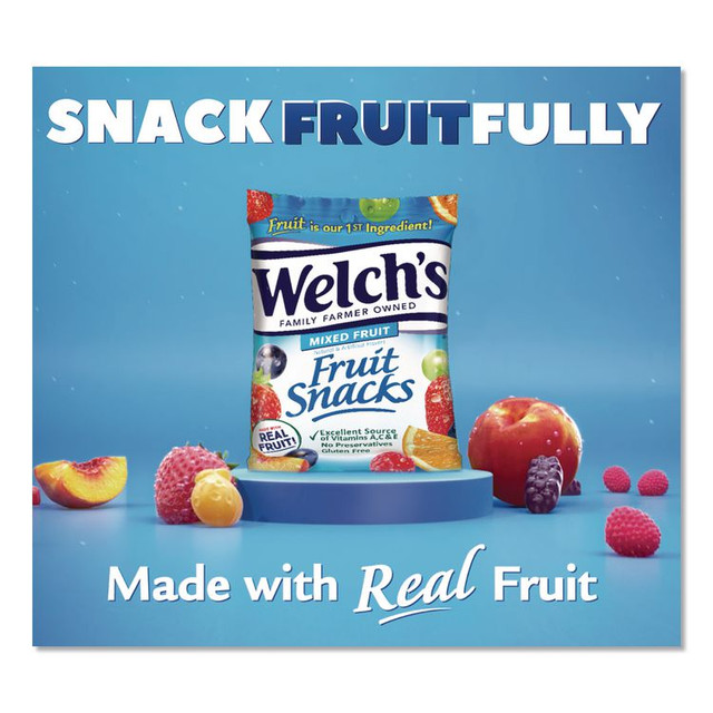 DR PEPPER SNAPPLE GROUP, INC. Welch's® 24328406 Mixed Fruit Snacks Club Size, 0.8 oz Packet, 66/Box
