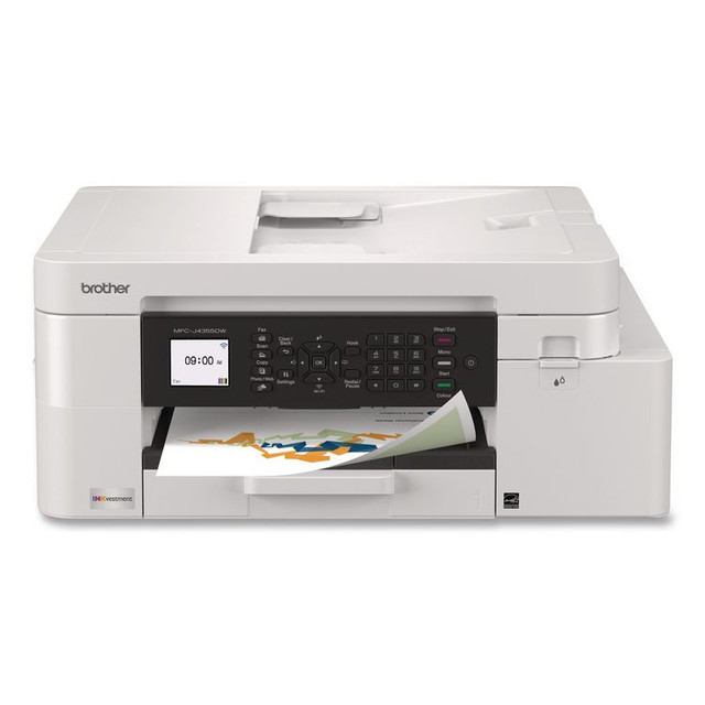 BROTHER INTL. CORP. MFCJ4355DW MFCJ4355DW INKvestment 4355 Wireless Color Inkjet AIO Printer, Copy/Fax/Print/Scan