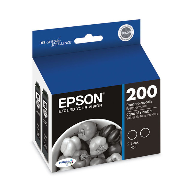 EPSON AMERICA, INC. T200120D2 T200120D2 (T200) DURABrite Ultra Ink, 175 Page-Yield, Black