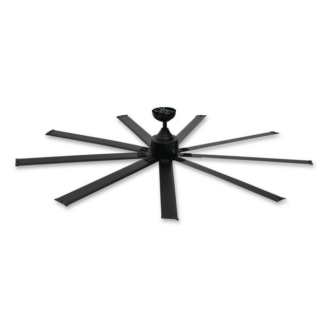 GLOBAL INDUSTRIAL 293047 Industrial Ceiling Fan, 72", 6 Speeds, 9,400 CFM, Black