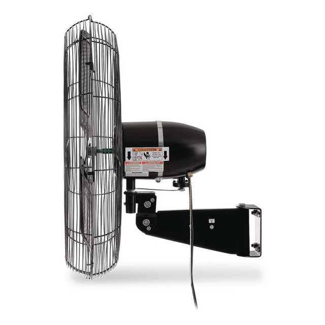 GLOBAL INDUSTRIAL 292450 2-Speed Oscillating Outdoor Rated Wall Mount Fan, 24"