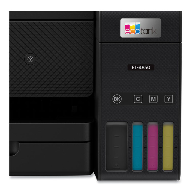 EPSON AMERICA, INC. C11CJ60201 EcoTank ET-4850 Wireless All-in-One Supertank Printer, Copy/Fax/Print/Scan