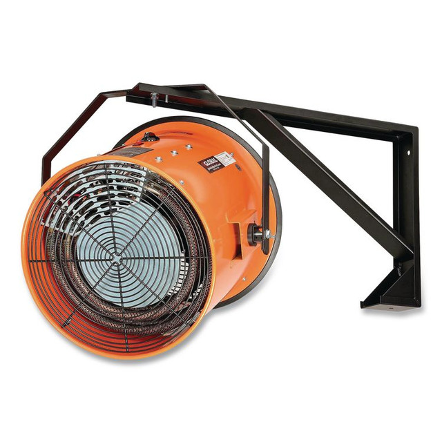 GLOBAL INDUSTRIAL 246068 Electric Salamander Heater with Adjustable Thermostat 480 V, 30,000 W, 23.03 x 7.12 x 24.68, Orange