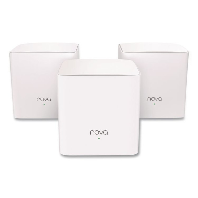 SHENZHEN TENDA TECHNOLOGY CO. LTD. NOVAMW5G3PK MW5G3PK AC1200 Whole-Home Mesh Wi-Fi System, 2 Ports, Dual-Band 2.4 GHz/5 GHz