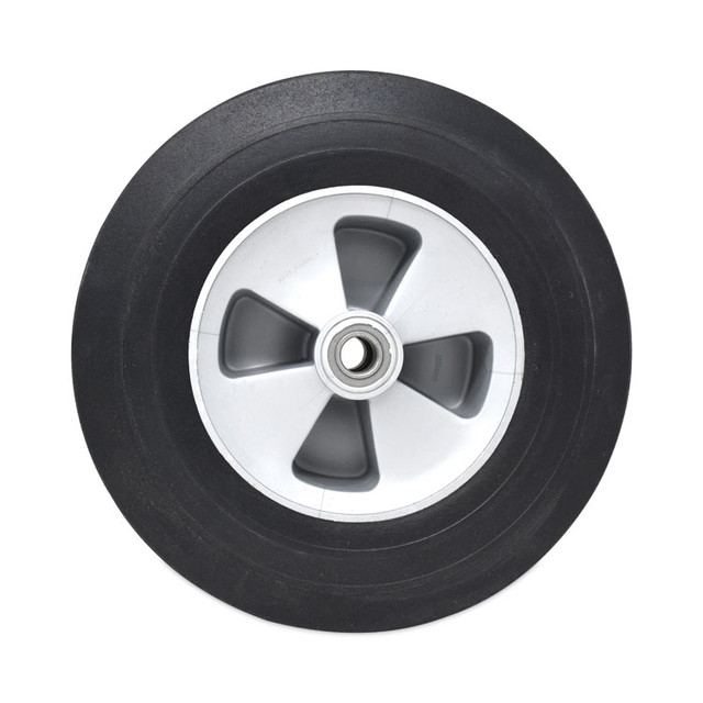 RUBBERMAID COMMERCIAL PROD. 1013-L1 Tilt Truck Wheels, 500 lb Weight Capacity, 12" Wheel, Black